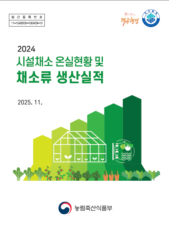 시설채소 온실현황 및 채소류 생산실적